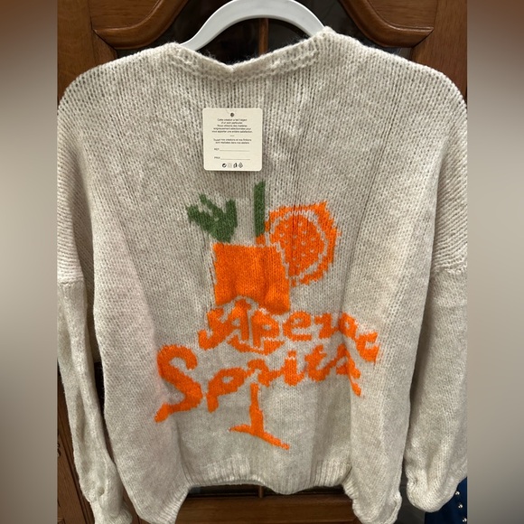 PREMIUM LUXE ITALIAN KNITTED GRAPHIC OVERSIZED SWEATER - Picture 4 of 6